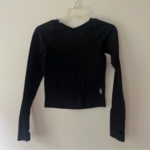 FP Movement by Free People Black Long Sleeve Top
